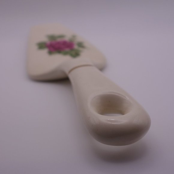 The Harker Pottery Co 22 KT. GOLD Rose Pattern 6inch Plate & Matching Pie Server - Picture 10 of 14